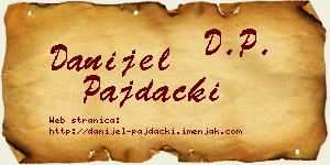 Danijel Pajdački vizit kartica